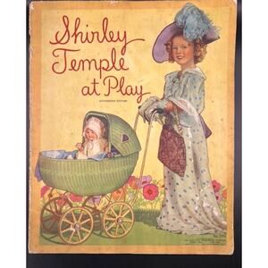1935 Shirley Temple at Play Book Authorized Edition 1712, Heidi, Little Princess
